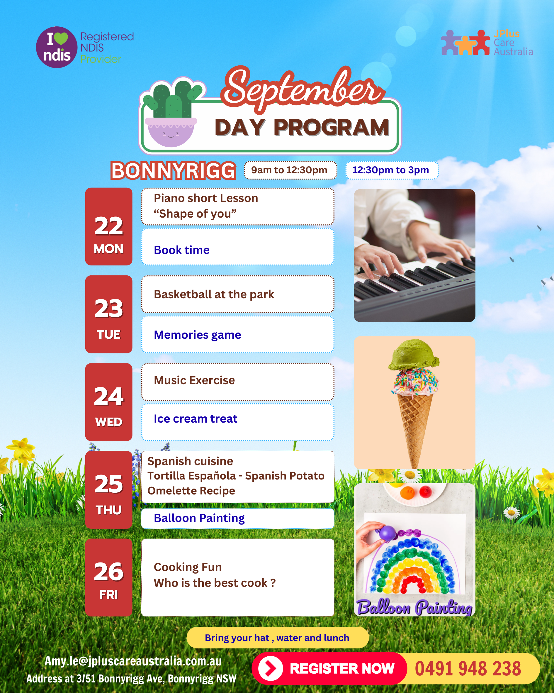 Week 4 (22nd – 26th September)