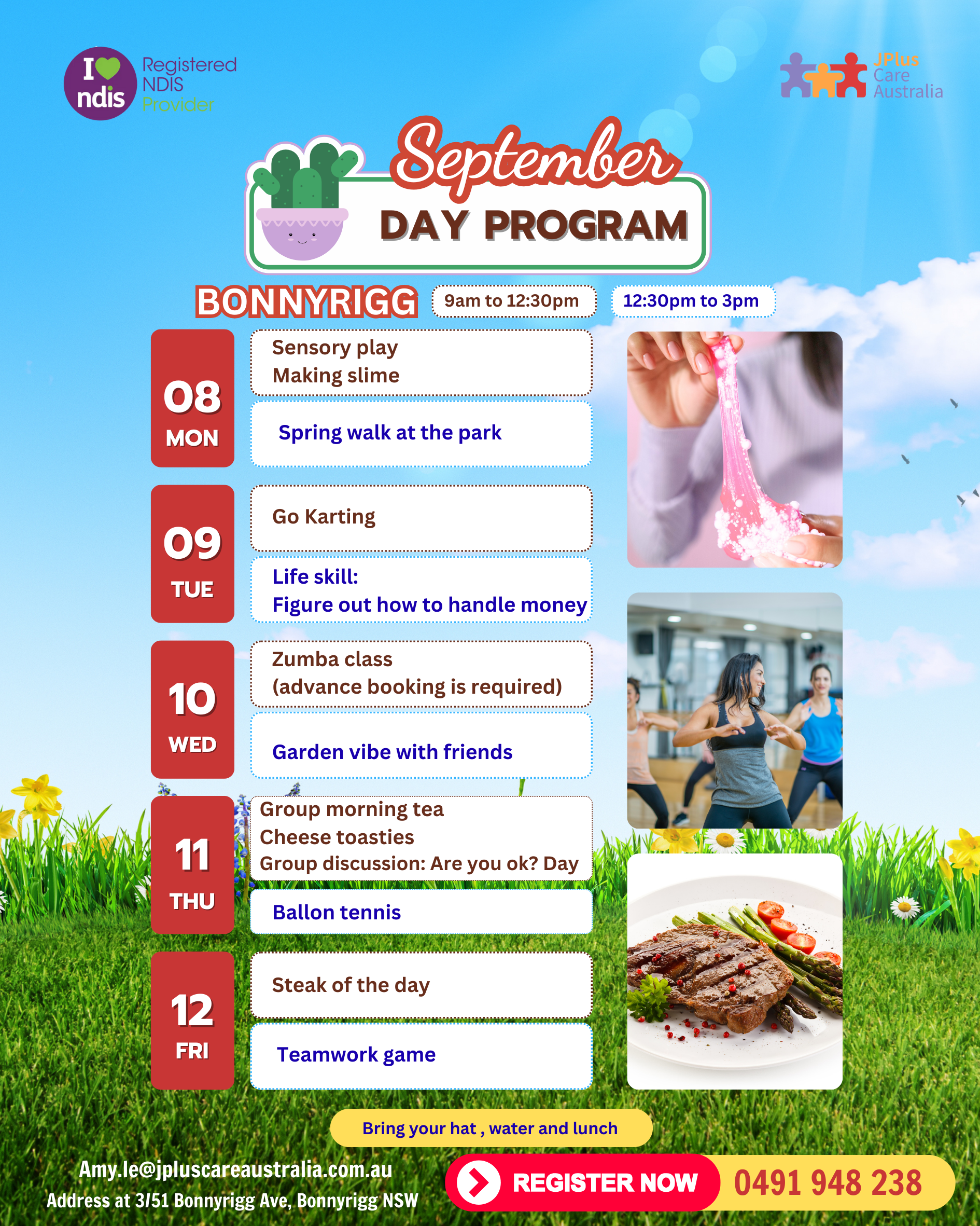 Week 2 (8th – 12th September)