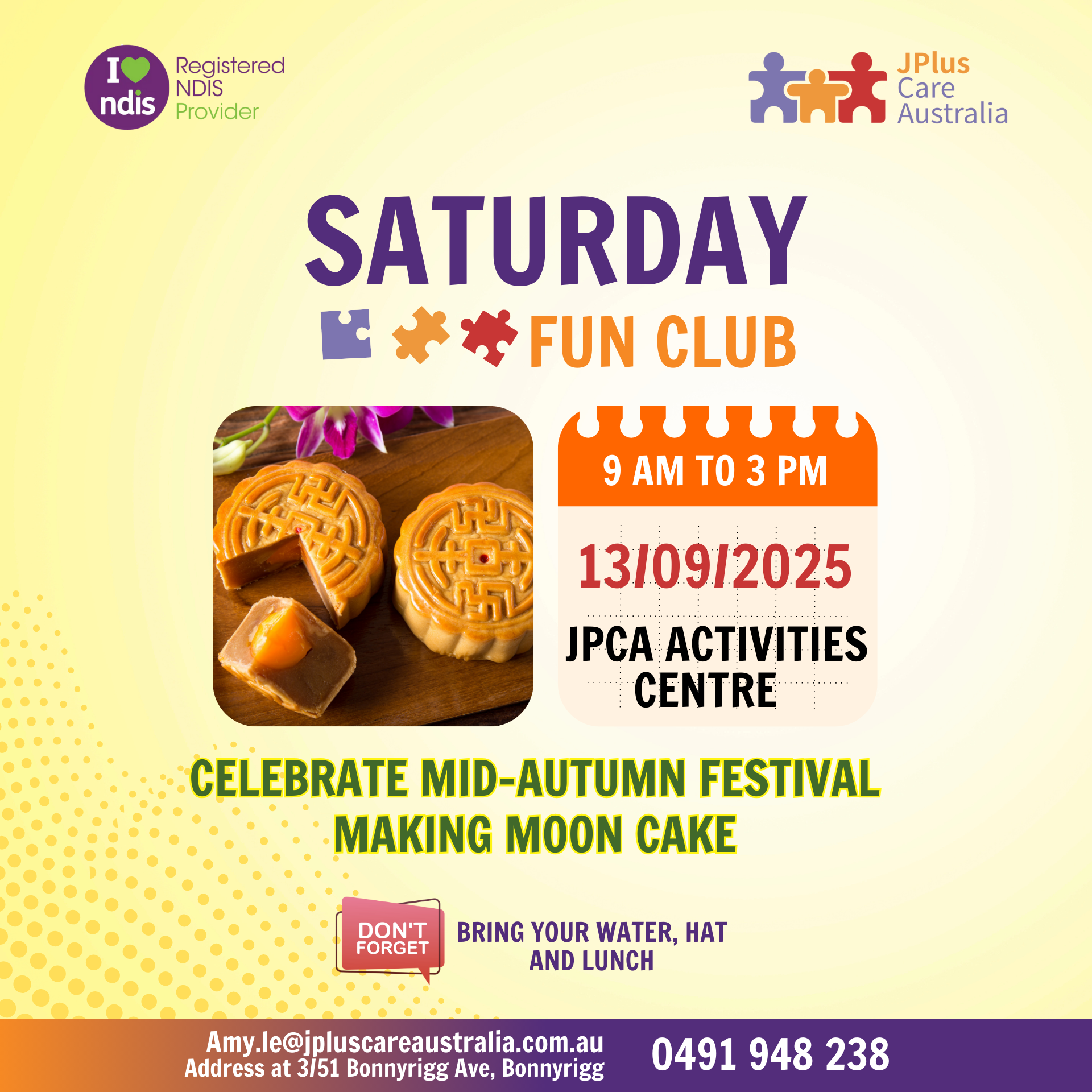 13/09/2025 – Celebrate Mid-Autumn Festival – Making Moon Cakes