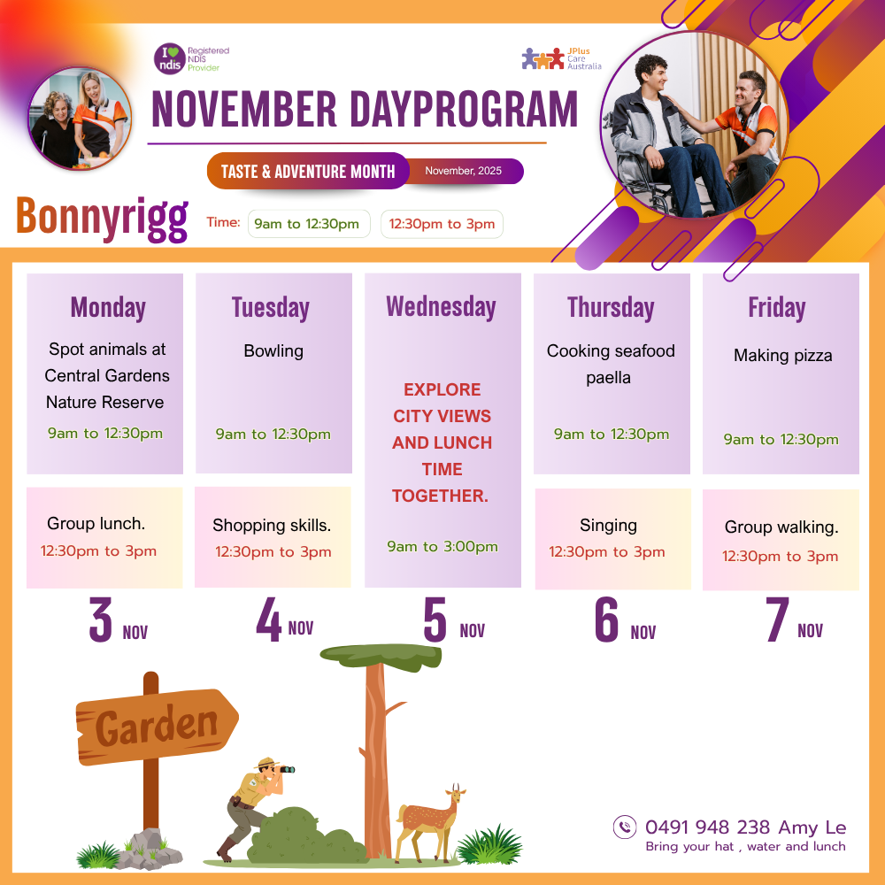 WEEK 1 (4–8 Nov): Nature & Cooking Week