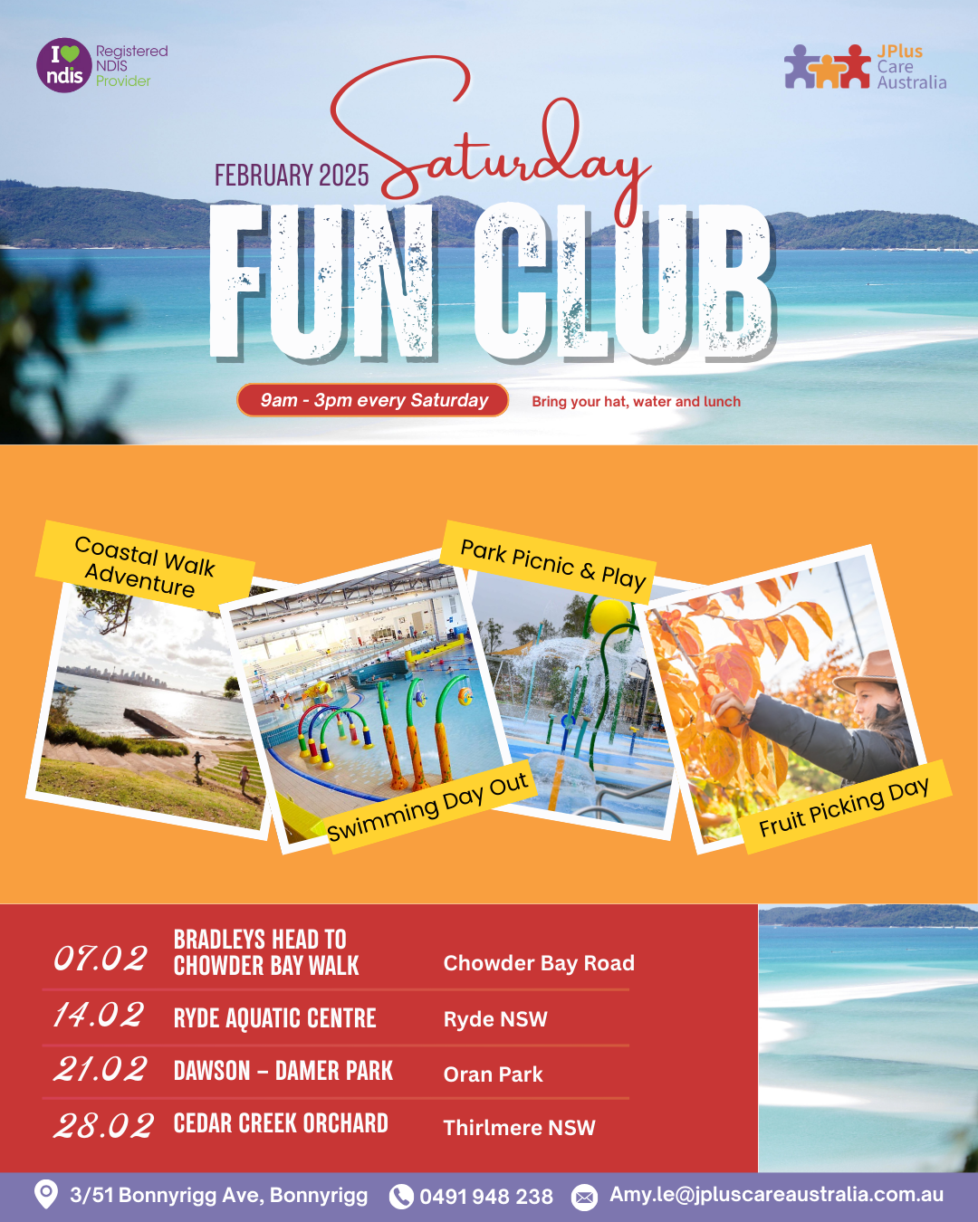 Saturday Fun Club – February 2026 Schedule