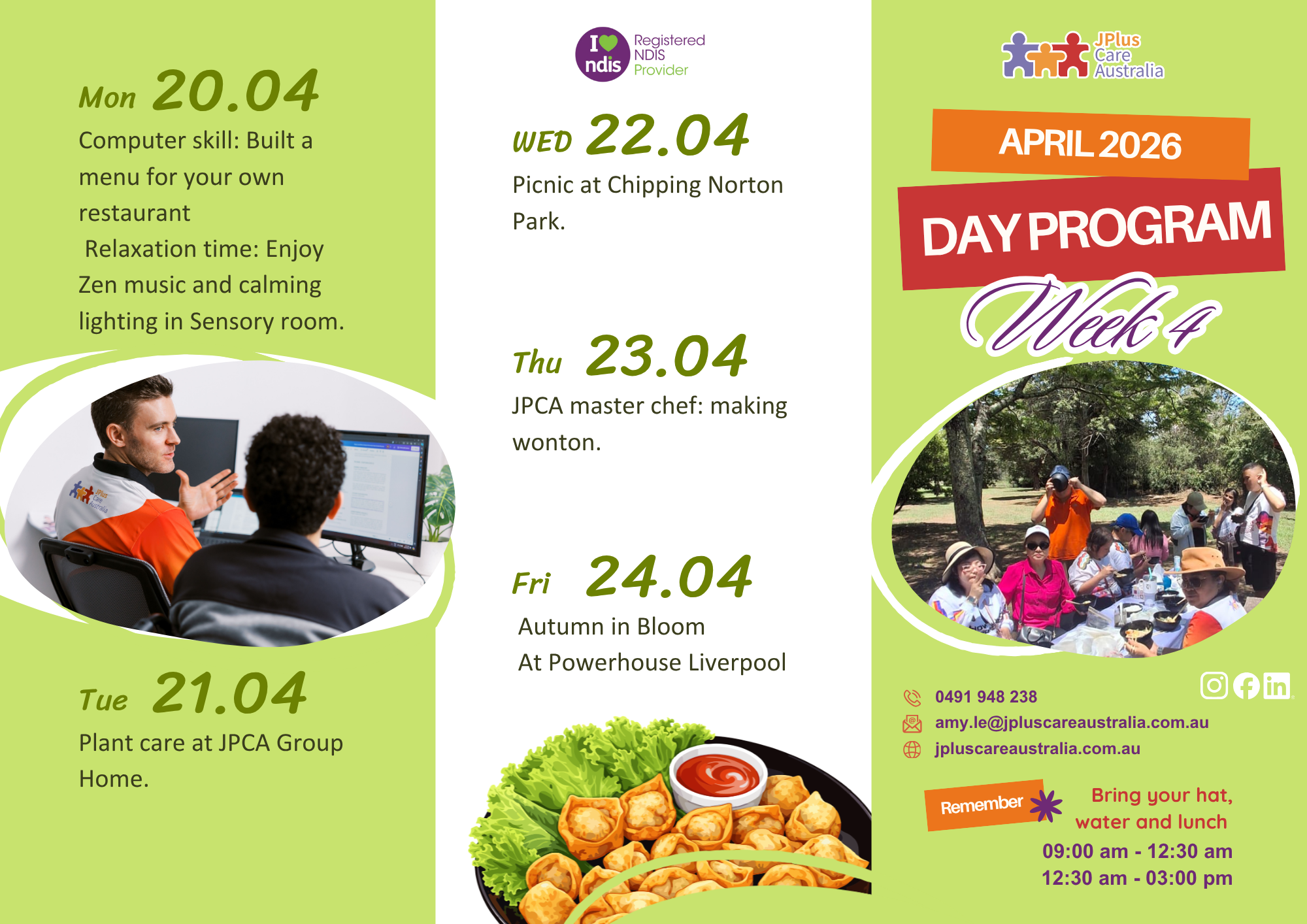 Week 4 (20 – 24 Apr)